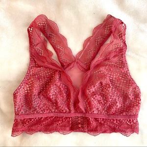 NEW Victoria’s Secret Lace Sheer Mesh Plunge Bralette